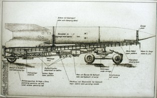 World War II German A-4 ballistic missile that when used as a weapon was known as the V-2