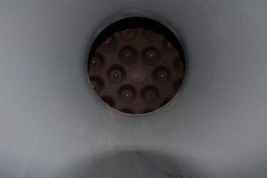 German A-4 rocket engine injector plate