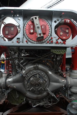 F-1 engines of the Saturn V first stage booster