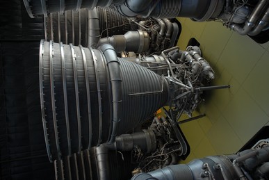 F-1 engines of the Saturn V first stage booster