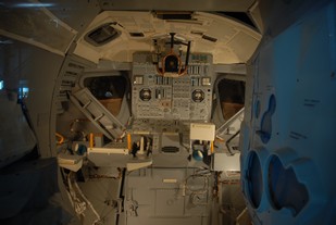 Interior of  the Apollo Lunar Module.